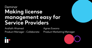 Deminar - Making license management easy for Service Providers