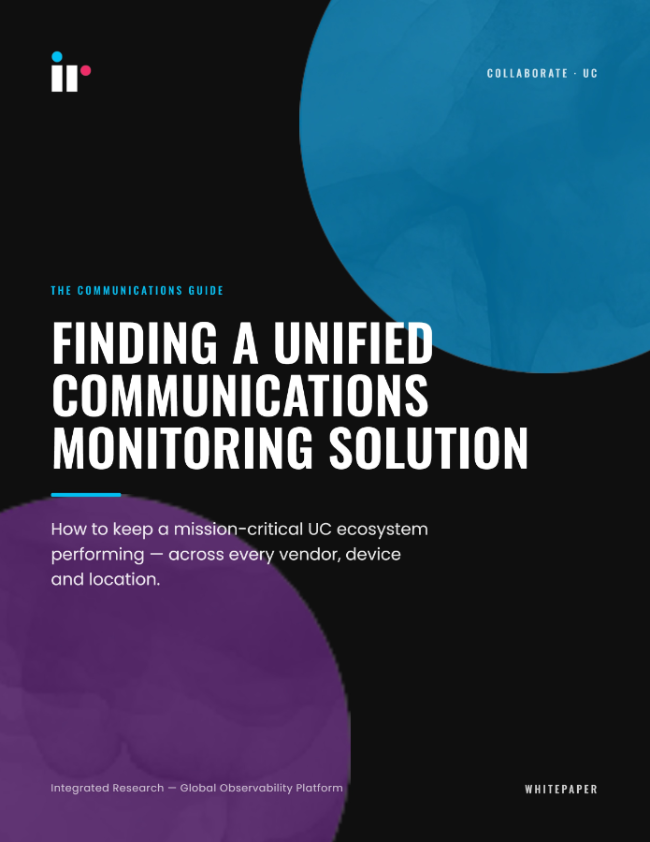 Unified Communcations Monitoring Cover