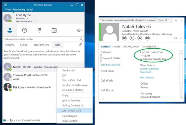 timezone check feature