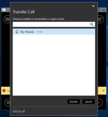 transfer call feature