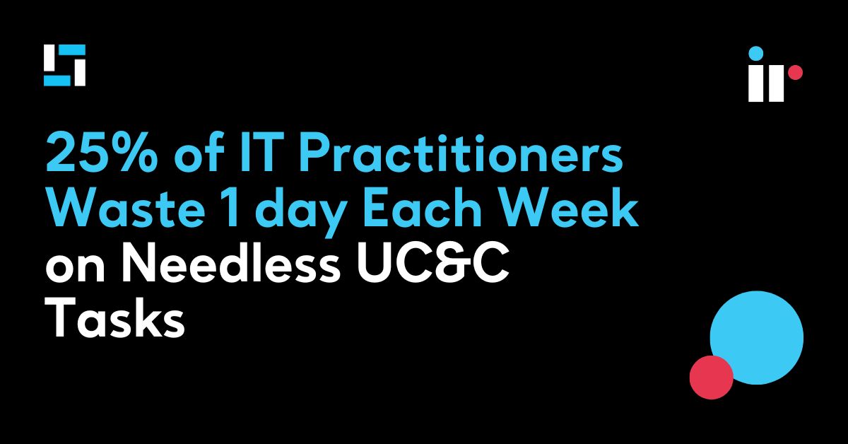 25% of IT Practitioners Waste 1 day Each Week on Needless UC&C Tasks